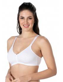 Emay 1420 Modal Cotton Bra White