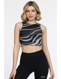 999-ZZ0148 Miorre Ribbed Patterned Unsupported Bustier Black