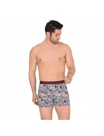 Form Time Printed Men's Boxer with Elastic Waist Form Time 860