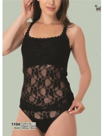 İmer Modal Lace Snap Bodysuit İmer 1104