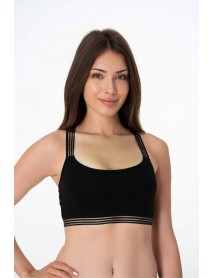 İmer Women's Modal Bustier Back Cross Detailed İmer 1117