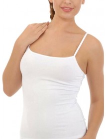 İmer 1237 Modal Jersey Thin Strap Athlete White