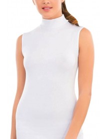 İmer 1261 High-Rise Crew Sleeve Modal Athlete White