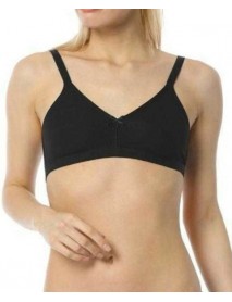 İmer 2237 Seamless Combed Cotton Bra Black