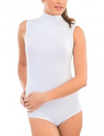 İmer 9254 Round Neck Zero Sleeve Modal Badi White