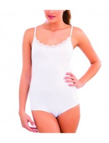 İmer 9255 Thin Strap Lycra Modal Badi White