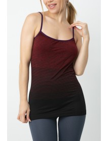 Gigotto Women's Thick Thin Strap T-Shirt Claret 001-001274  