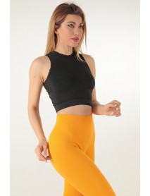 999-ZZ0133  Miorre Thick Strap Lace Seamless Sports Bustier Black
