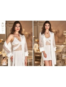 Jeremi Combed Nightgown Dressing Gown Suit 2655