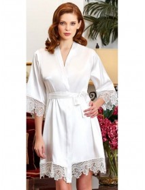 Jeremi Satin Bride Dressing Gown 3213