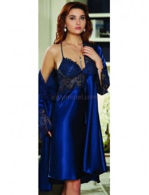 Jeremi Silk Satin Lace Short Six-Piece Set 481