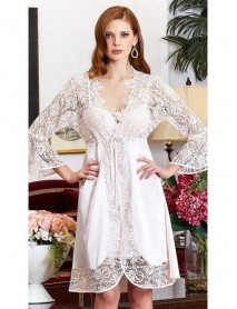Jeremi 6-piece Satin Lace Nightgown Sets Set  950