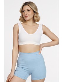 999-ZZ0154 Miorre Women's Padless Sports Bustier Cream