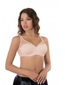 MI Emay 167C Padded Tulle Support Bra Mink