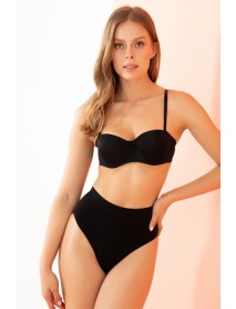  DoReMi Perfect Silhouette High Waist Enhancing Seamless Breathable Comfortable Mold Panties Corset Black 002-000314