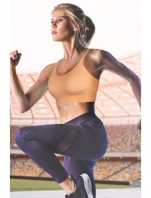 001-001376  MioFit Fashion Double Strap Detailed Supported Seamless Sports Bra