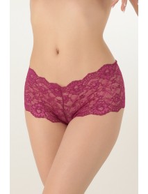 Miorre Floral Lace Comfortable Elegance Women Hipster Panties Fuchsia 001-000905