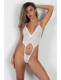 Miorre Fancy Adjustable Strap Glitter Babydoll  White 001-022348