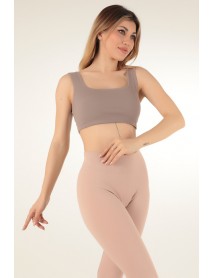 002-000144 DoReMi Seamless Ribbed Sports Bra Mink
