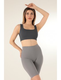 002-000144 DoReMi Seamless Ribbed Sports Bra Navy blue