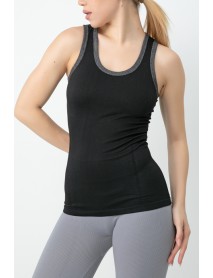 Gigotto Women's Seamless Ribbed Athlete Black 001-001254 