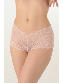 Miorre Floral Lace Comfortable Elegance Women Hipster Panties Salmon 001-000905