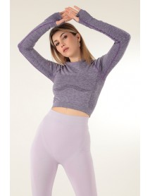 001-000822  MioFit Women's Onyx Single Sleeve Seamless Sports T-Shirt