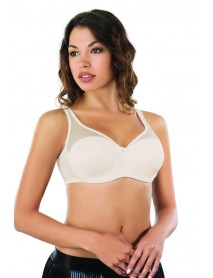 Emay 167 Tulle Push Up Support Bra Light Skin