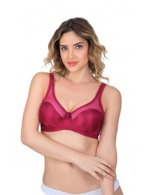 Emay 169 B Basic Underwire Supporting Bra  Burgundy