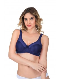 Emay 169 B Basic Underwire Supporting Bra Navy Blue