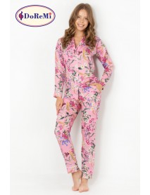 DoReMi Rosy Long Sleeve Women's Pajama Set 002-000828