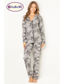  DoReMi Natural Viscose Soft Soft Buttoned Pajama Set 002-000849