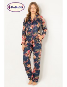  DoReMi Natural Viscose Soft Soft Buttoned Pajama Set 002-000836