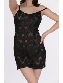 DoReMi Patterned Fancy Strap Nightgown 002-002338