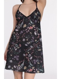 DoReMi Patterned Fancy Strap Nightgown 002-002340