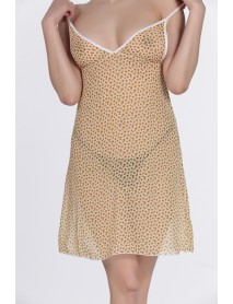 DoReMi Patterned Fancy Strap Nightgown 002-002342