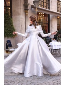 Sahara Zişan Evening Dress Gray