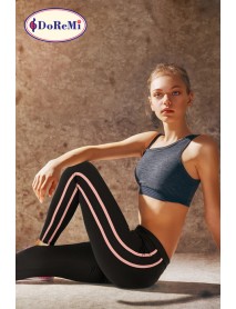 002-000868  DoReMi Active Sportive Double Striped Tights